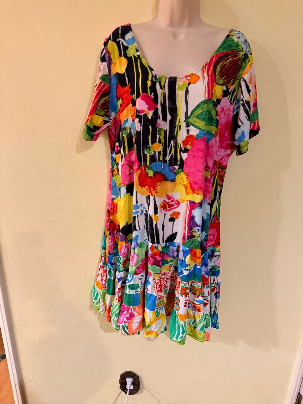 Jams World Multicolor Floral Print Dress with Black Label